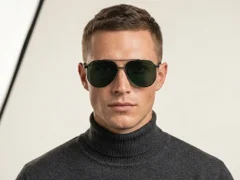BS0824-0264_Black_Aviator_Metal_sunglasses-tryon_male