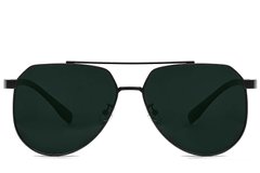 BS0824-0264_Black_Aviator_Metal_sunglasses_front