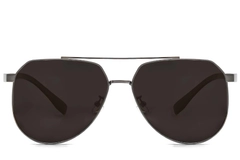 BS0824-0266_Grey_Aviator_Metal_sunglasses_front