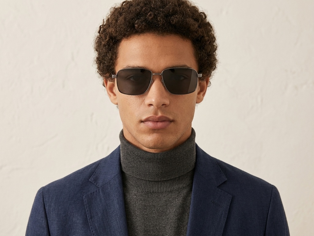 BS0824-0267_Grey_Rectangular_Metal_sunglasses-tryon_male