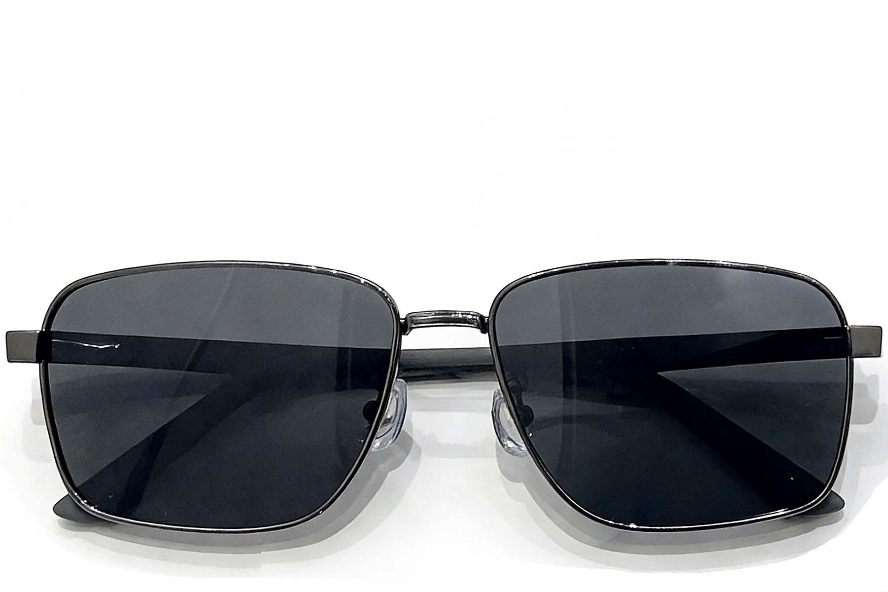 BS0824-0267_Grey_Rectangular_Metal_sunglasses_front