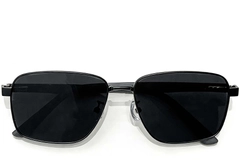 BS0824-0268_Black_Rectangular_Metal_sunglasses_front