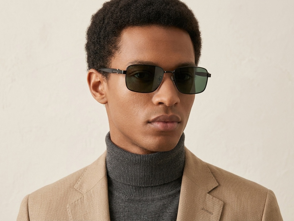 BS0824-0269_Black_Rectangular_Metal_sunglasses-tryon_male