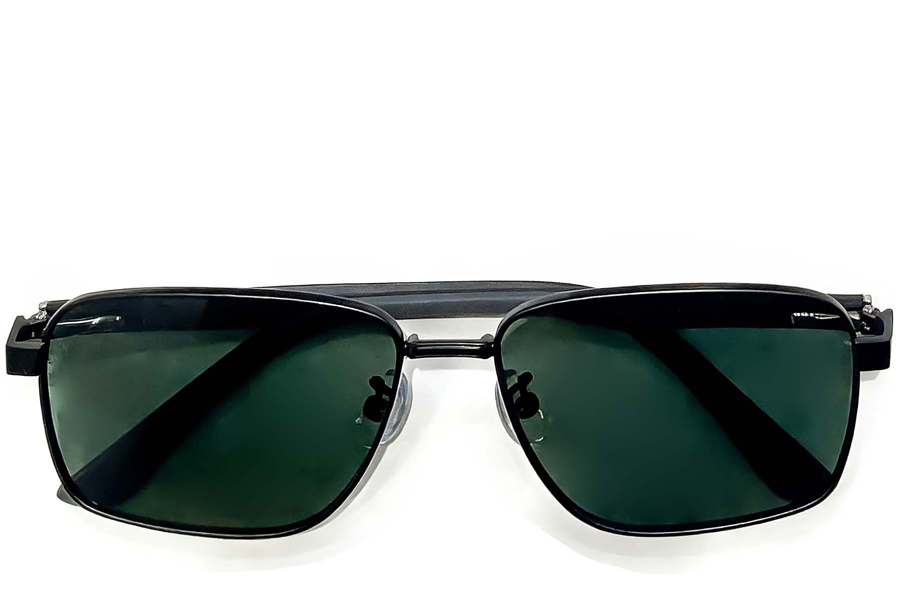 BS0824-0269_Black_Rectangular_Metal_sunglasses_front