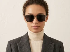 BS0824-0272_Grey_Geometric_Metal_sunglasses-tryon_female