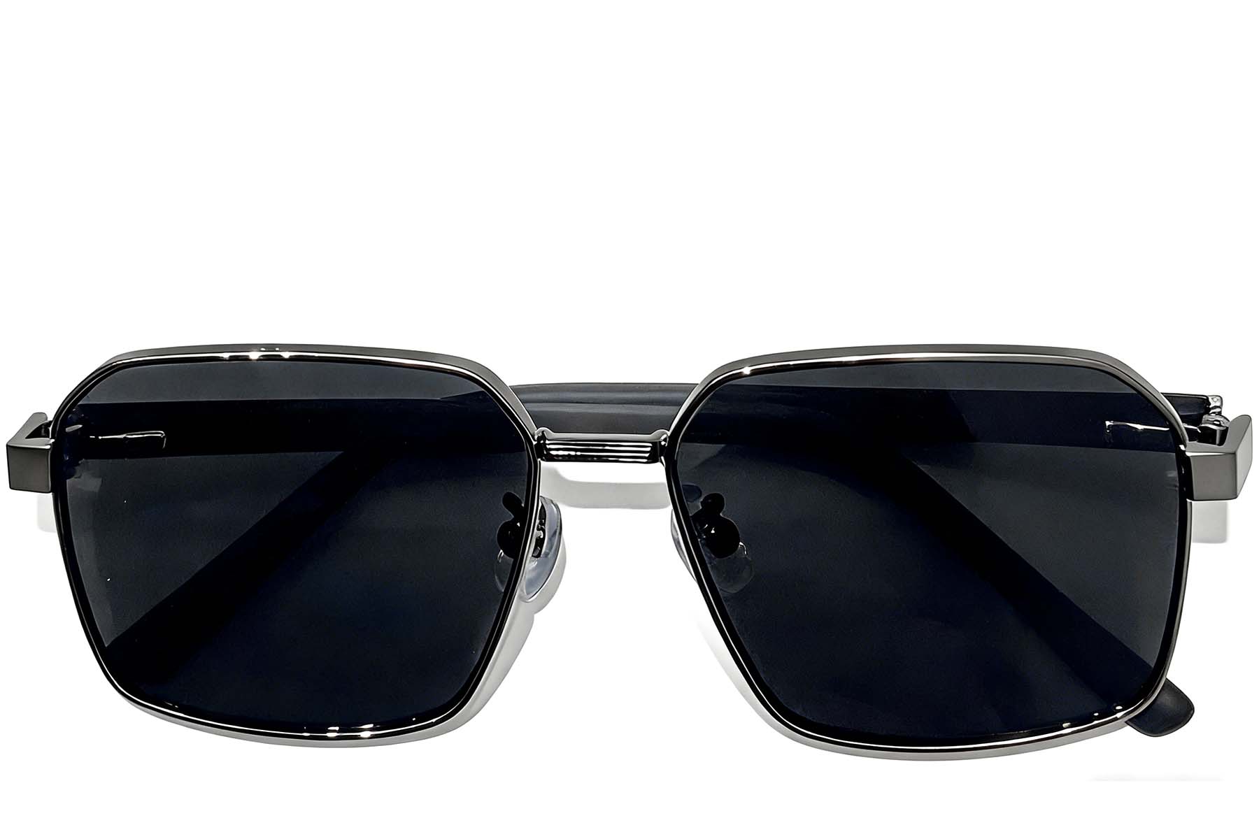 BS0824-0272_Grey_Geometric_Metal_sunglasses_front