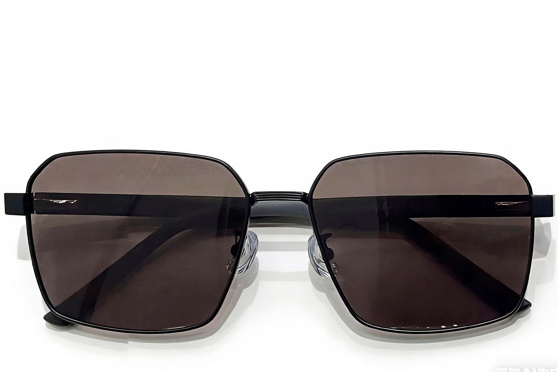 BS0824-0274_Black_Geometric_Metal_sunglasses_front