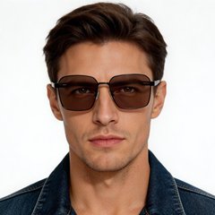 BS0824-0274_Black_Geometric_Metal_sunglasses_model