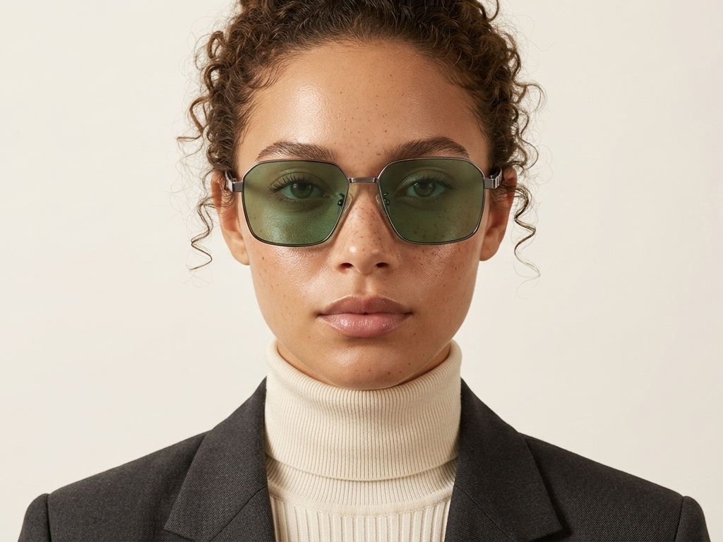 BS0824-0276_Grey_Geometric_Metal_sunglasses-tryon_female