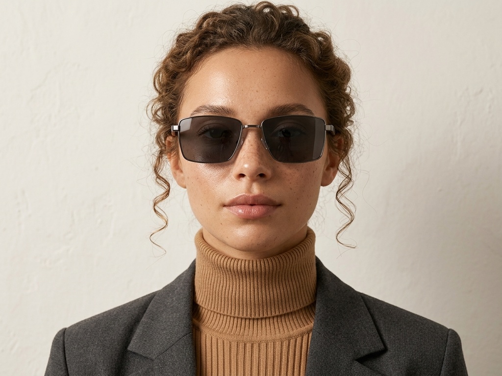 BS0824-0277_Grey_Rectangular_Metal_sunglasses-tryon_female