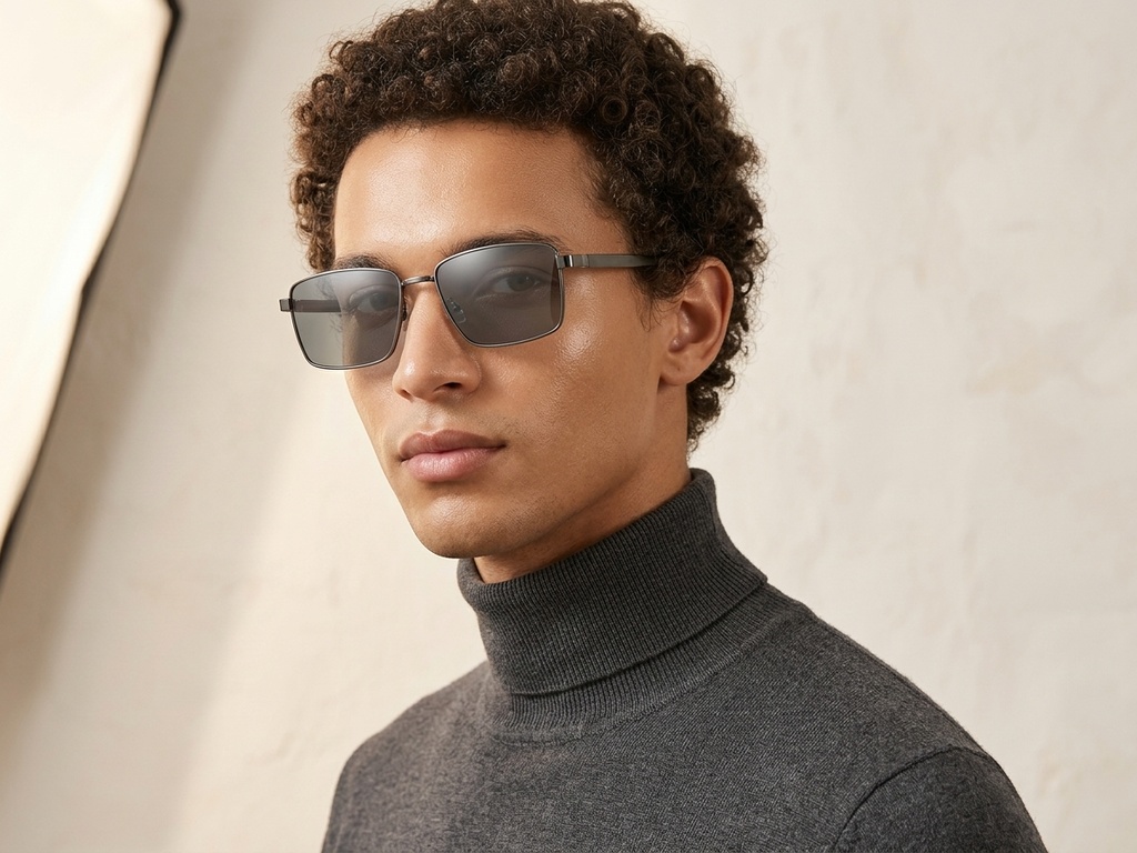 BS0824-0277_Grey_Rectangular_Metal_sunglasses-tryon_male