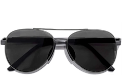 BS0824-0282_Grey_Aviator_Metal_sunglasses_front