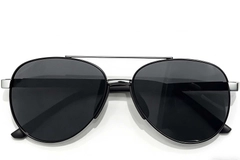 BS0824-0285_Black_Aviator_Metal_sunglasses_front