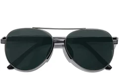 BS0824-0286_Grey_Aviator_Metal_sunglasses_front