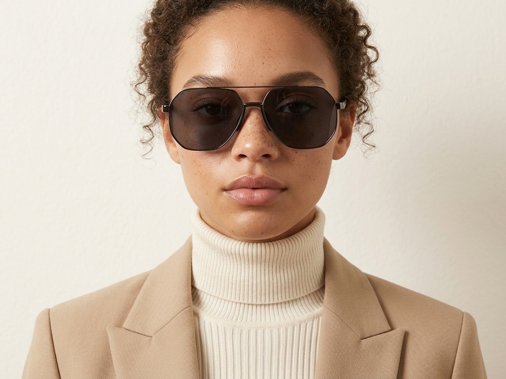 BS0824-0287_Grey_Aviator_Metal_sunglasses-tryon_female
