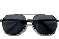 BS0824-0287_Grey_Aviator_Metal_sunglasses_front