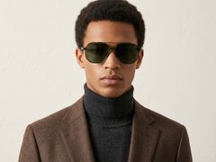 BS0824-0289_Black_Aviator_Metal_sunglasses-tryon_male
