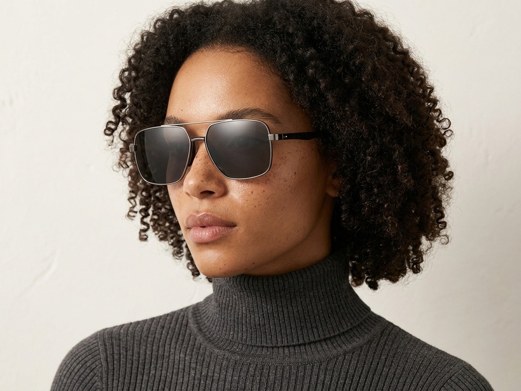 BS0824-0292_Grey_Aviator_Metal_sunglasses-tryon_female