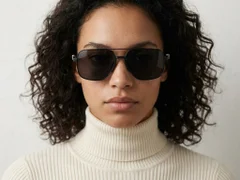 BS0824-0293_Black_Aviator_Metal_sunglasses-tryon_female