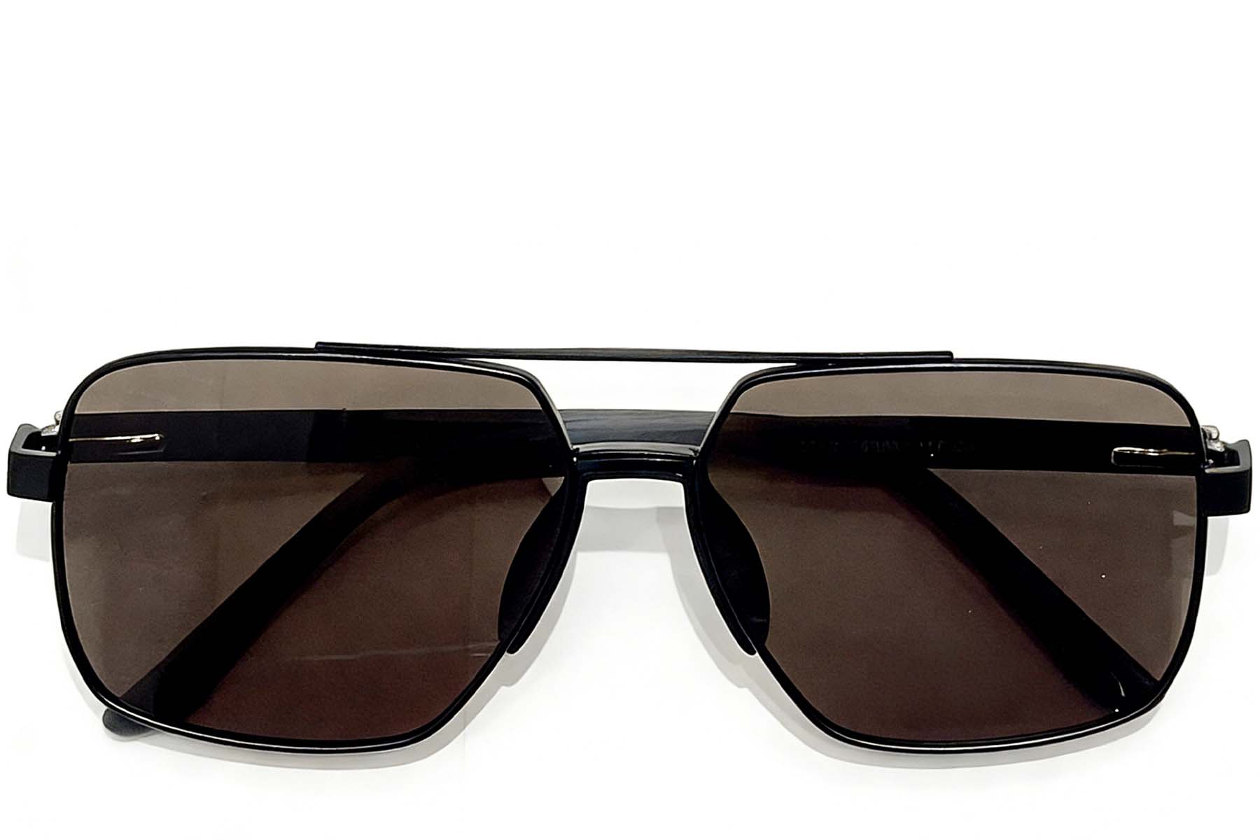 BS0824-0294_Black_Aviator_Metal_sunglasses_front