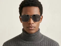 BS0824-0295_Black_Aviator_Metal_sunglasses-tryon_male