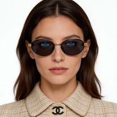 bs0824-0309_black_oval_metal_sunglasses_model