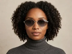 BS0824-0310_Silver_Oval_Metal_sunglasses-tryon_female