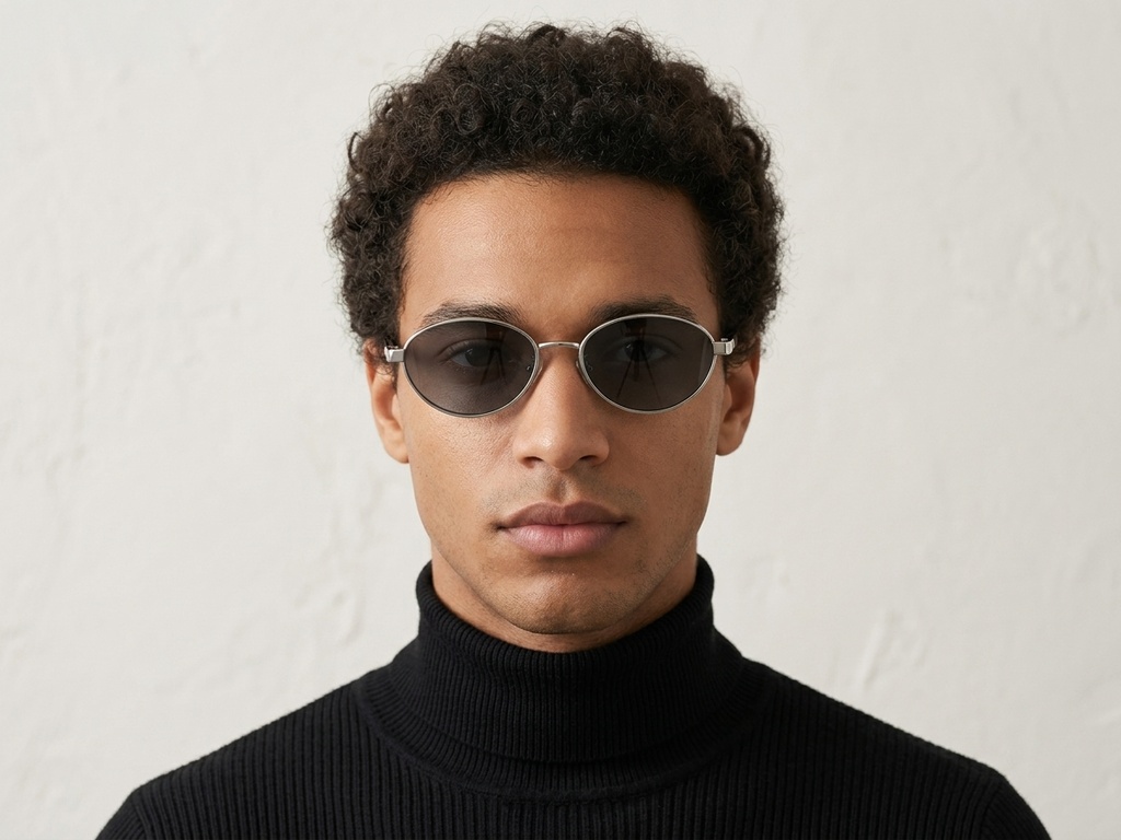 BS0824-0310_Silver_Oval_Metal_sunglasses-tryon_male