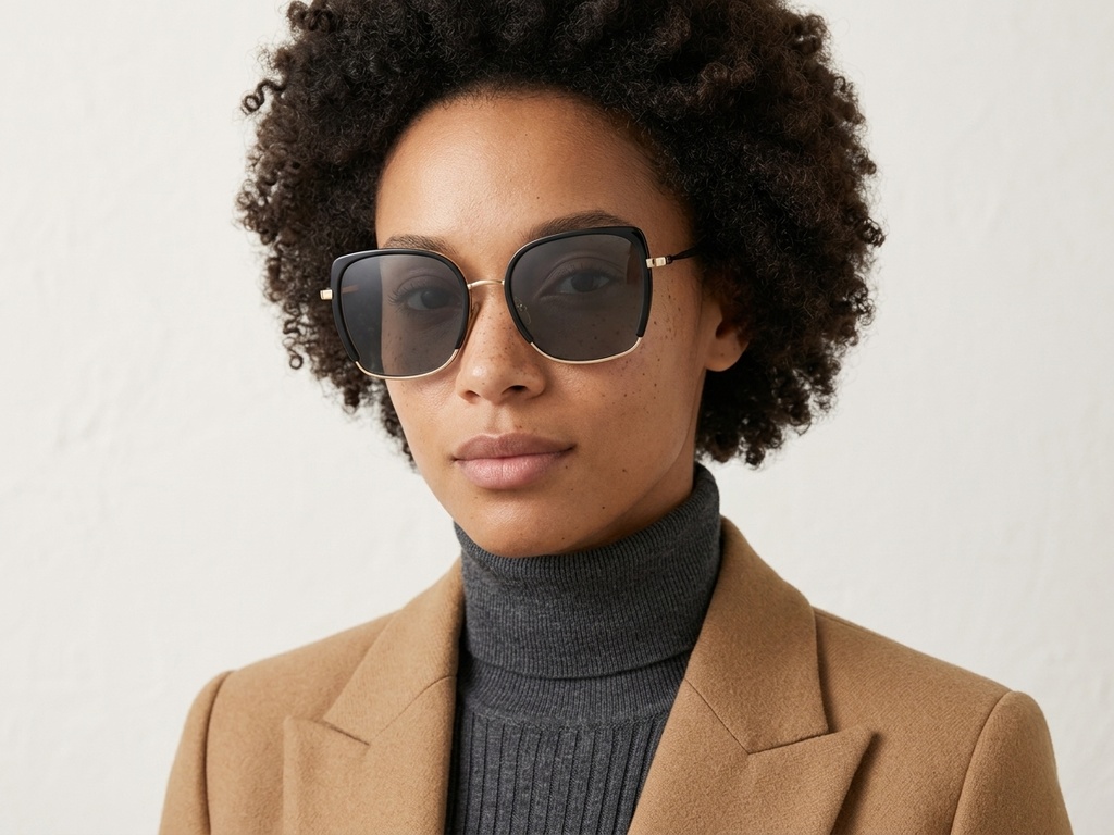 BS0824-0312_Black_Rectangular_TR90_sunglasses-tryon_female