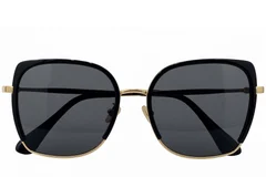 BS0824-0312_Black_Rectangular_TR90_sunglasses_front