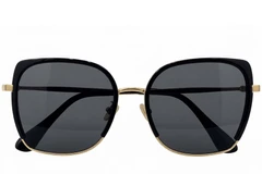 BS0824-0312_Black_Rectangular_TR90_sunglasses_front