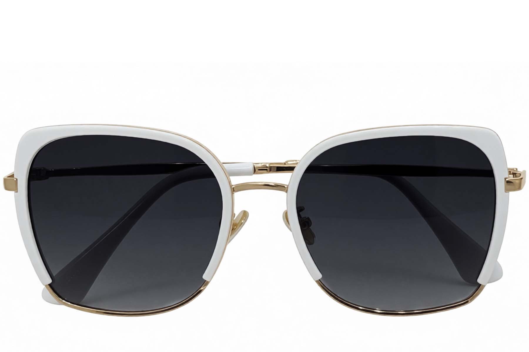 BS0824-0315_White_Rectangular_TR90_sunglasses_front