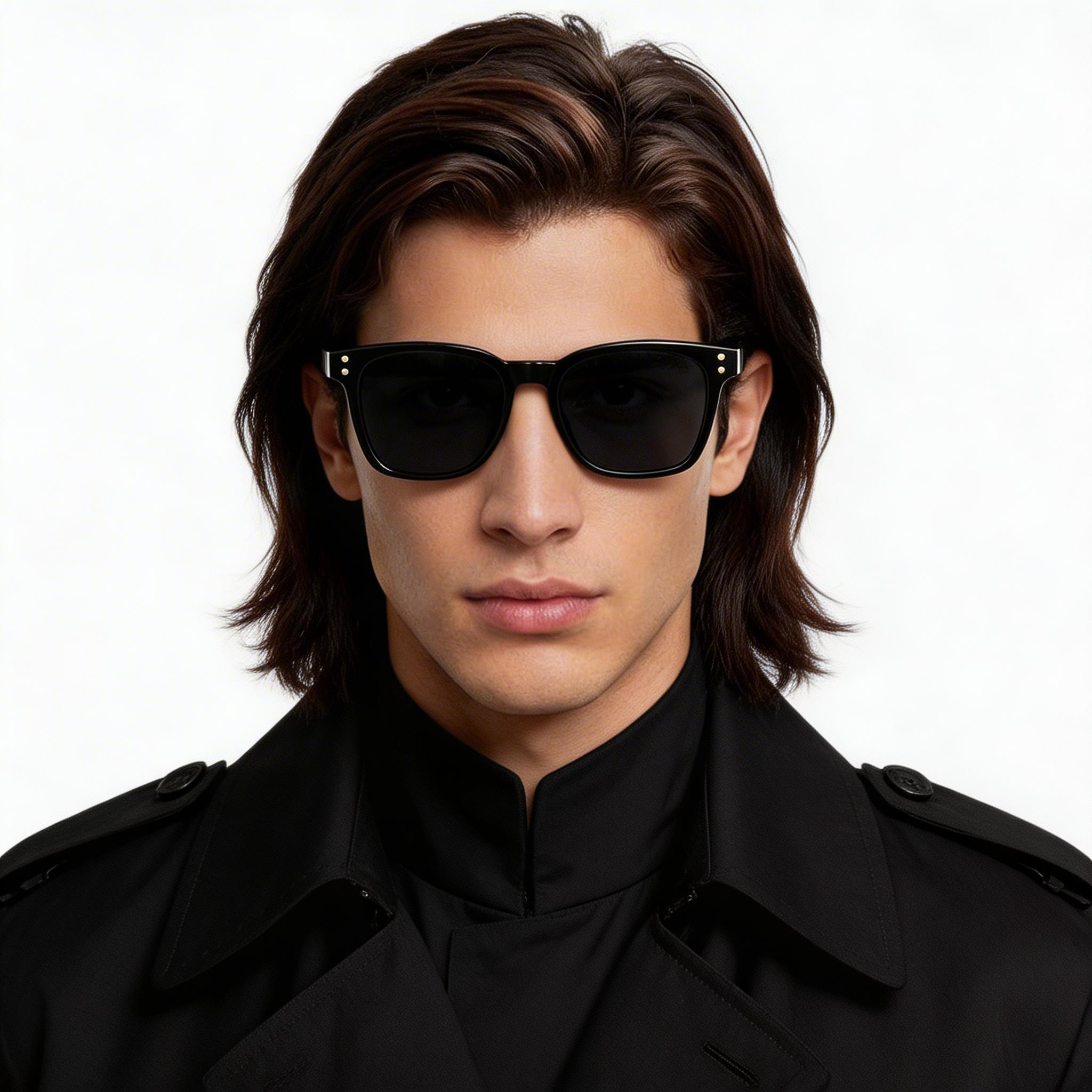 BS0824-0317_Black_Rectangular_TR90_sunglasses_model