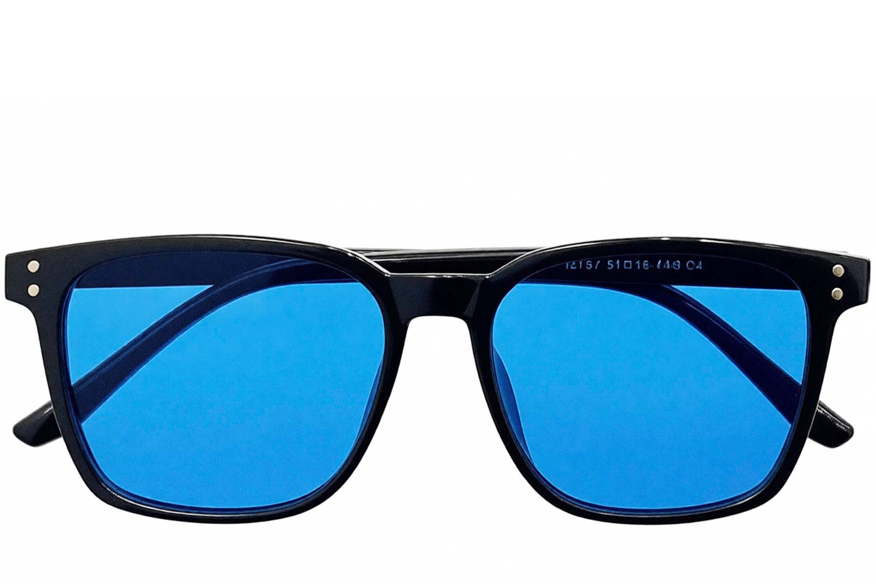 BS0824-0320_Black_Rectangular_TR90_sunglasses_front