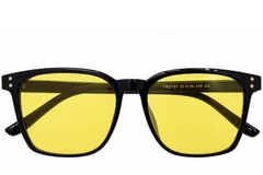 BS0824-0322_Black_Rectangular_TR90_sunglasses_front