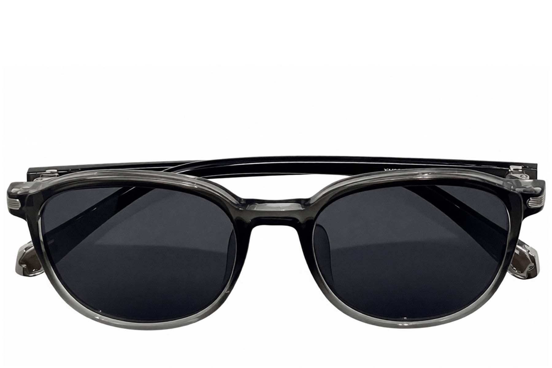 BS0824-0330_Grey_Rectangular_TR90_sunglasses_front