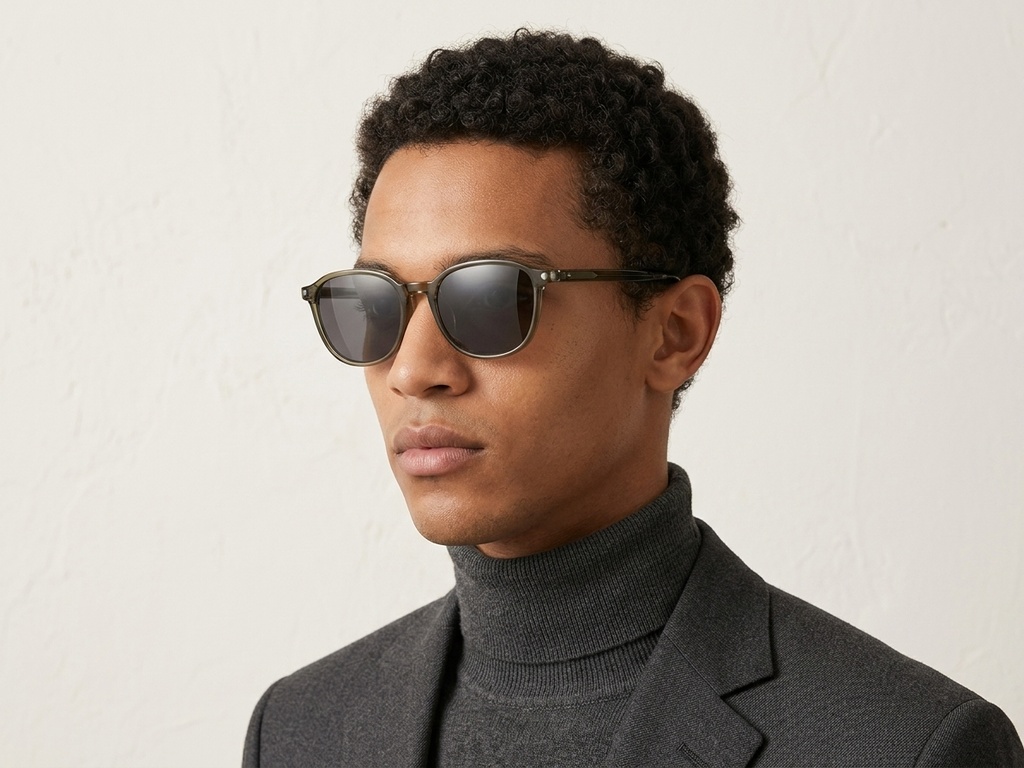 BS0824-0332_Green_Rectangular_TR90_sunglasses-tryon_male