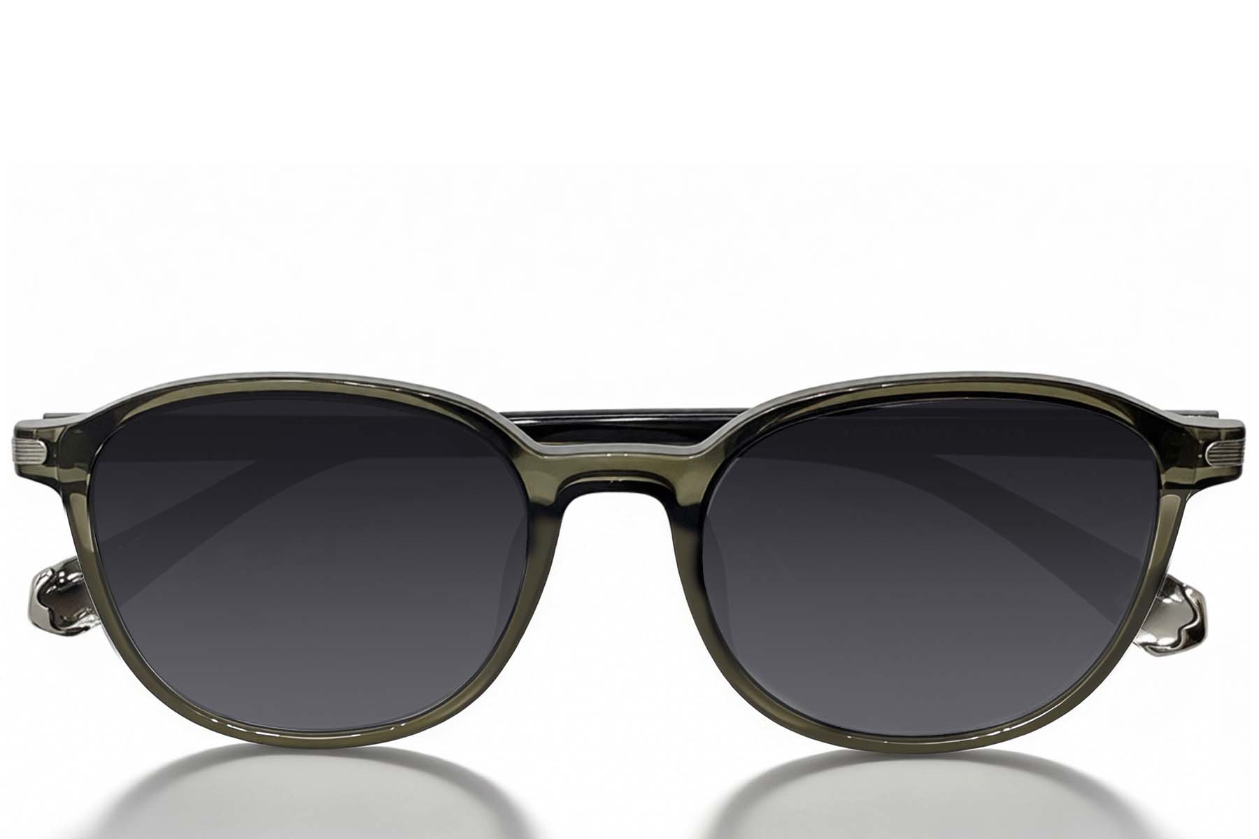 BS0824-0332_Green_Rectangular_TR90_sunglasses_front