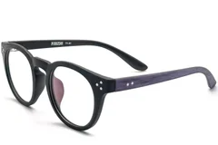 Oval Black TR90 Glasses #BS1013-0001