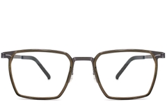 BS1013-0007_Green_Rectangular_Titanium_Glasses_front