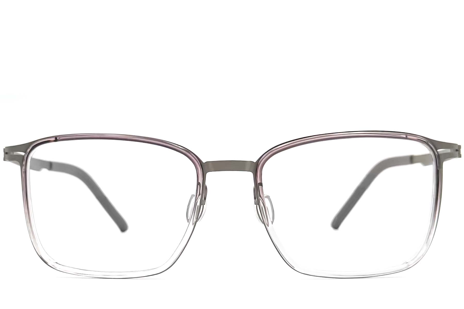 BS1013-0012_Purple_Rectangular_Titanium_Glasses_front