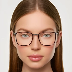 BS1013-0015_Tortoiseshell_Rectangular_Titanium_Glasses_model