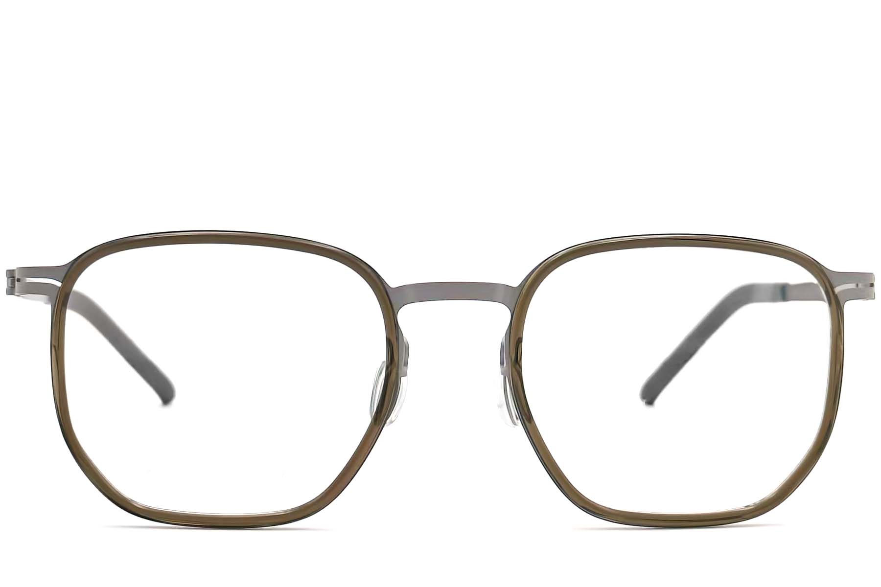 BS1013-0018_Green_Geometric_Titanium_Glasses_front