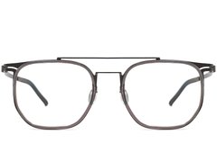 BS1013-0024_Grey_Aviator_Titanium_Glasses_front
