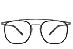 BS1013-0026_Black_Aviator_Titanium_Glasses_front