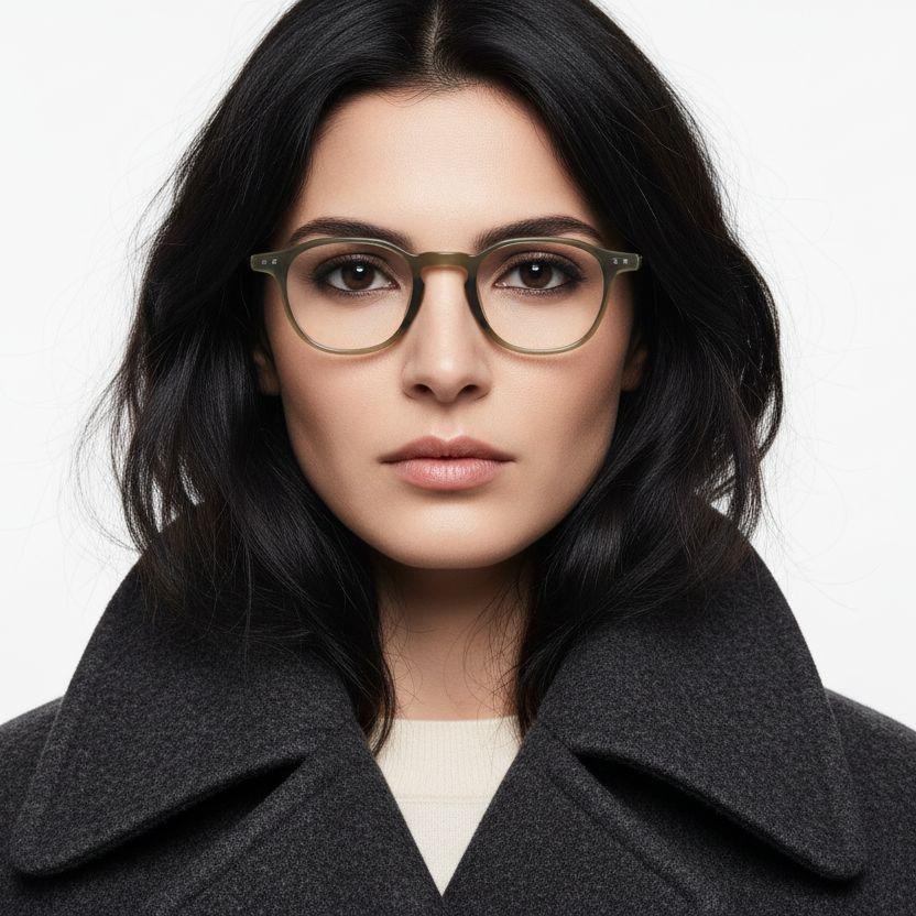 BS1025-0005_Green_Rectangular_TR90_Glasses_model