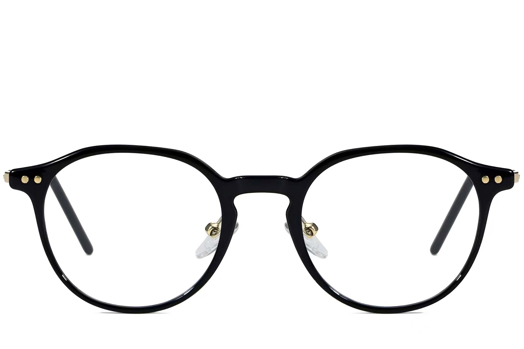 BS1025-0007_Black_Oval_TR90_Glasses_front