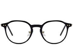 BS1025-0007_Black_Oval_TR90_Glasses_front