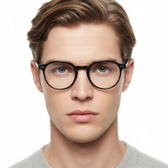 BS1025-0007_Black_Oval_TR90_Glasses_model