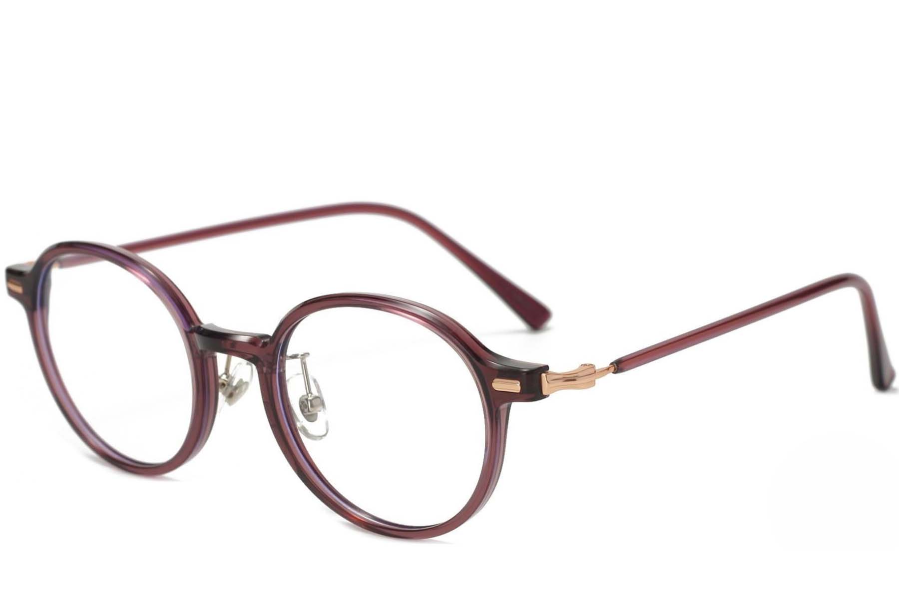 Lunettes rondes violettes TR90 #BS1025-0030